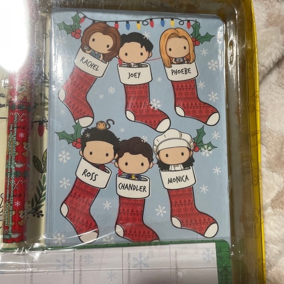 Friends Tv Show Gift Set Journal Bookmarks Pen Sticker Christmas Turkey - Picture 4 of 6